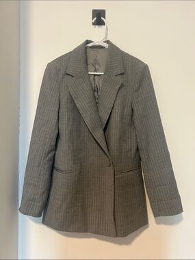 & Other Stories Light Gray Lined Blazer